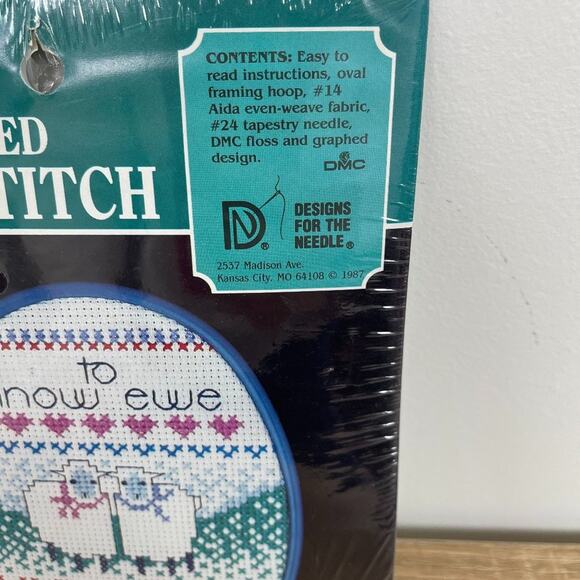 Designs for the needle To love Ewe Oval Cross Stitch SEALED - Picture 4 of 4